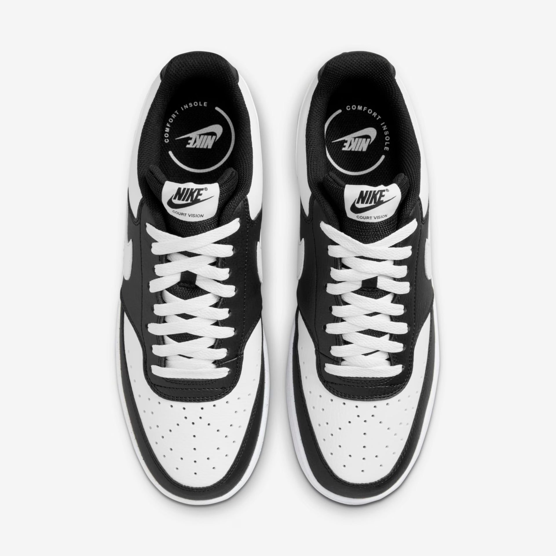 Tênis Nike Court Vision Low – Preto/Branco