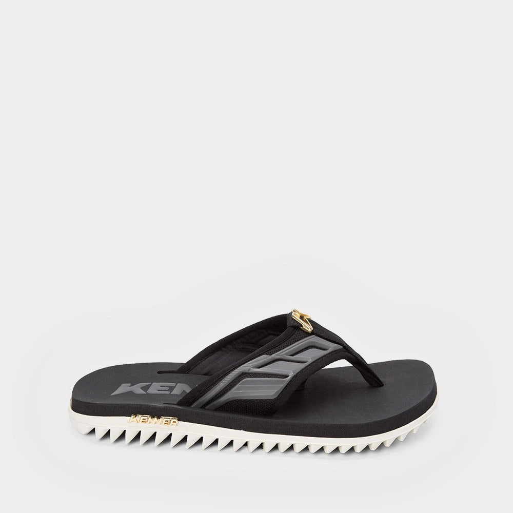 Kenner Kivah Full Force DKD-08 – Sandália Masculina Branco/Preto/Grafite