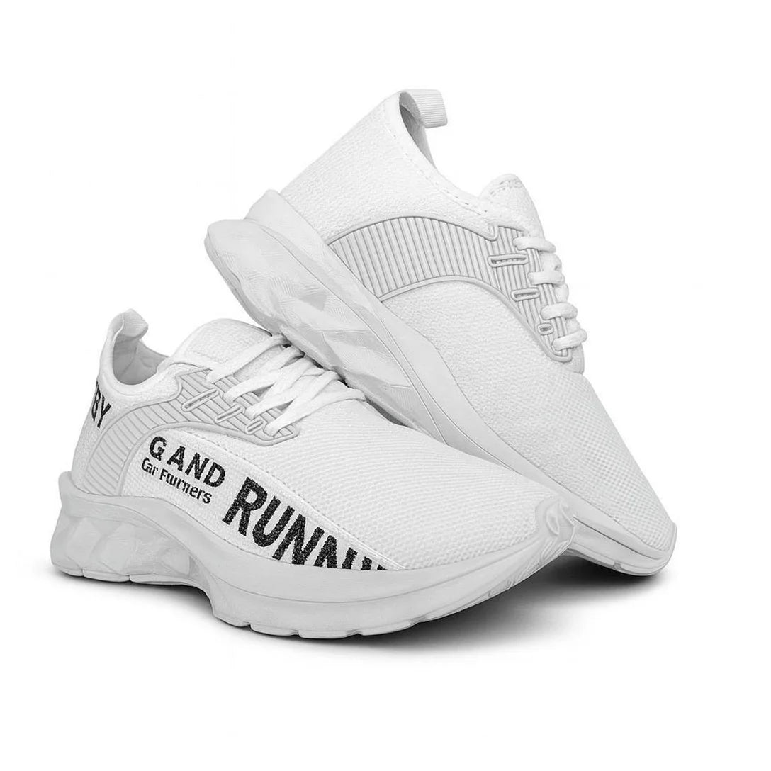 Tênis Masculino OneFlip JM008 Branco/Preto RUNNING