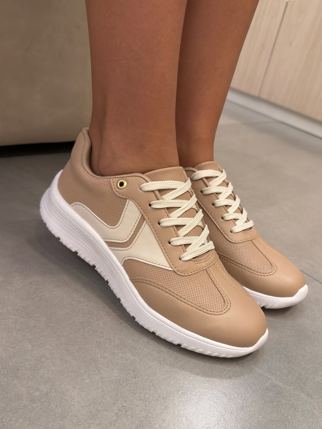 Tênis Napa Turim Gales Casual – Bege/Branco Off