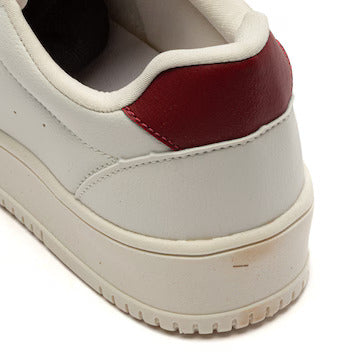 Tênis Ecko ECATL03 BrancoVermelho – Minimalismo com Toque de Estilo