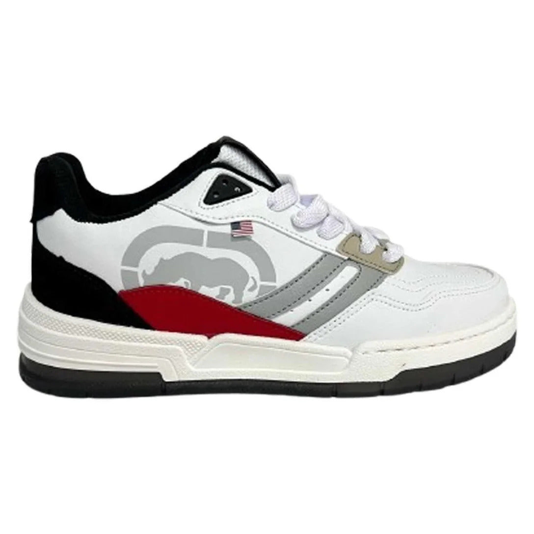 Tênis Hawk Branco/Vermelho – Estilo Retrô com Performance Urbana