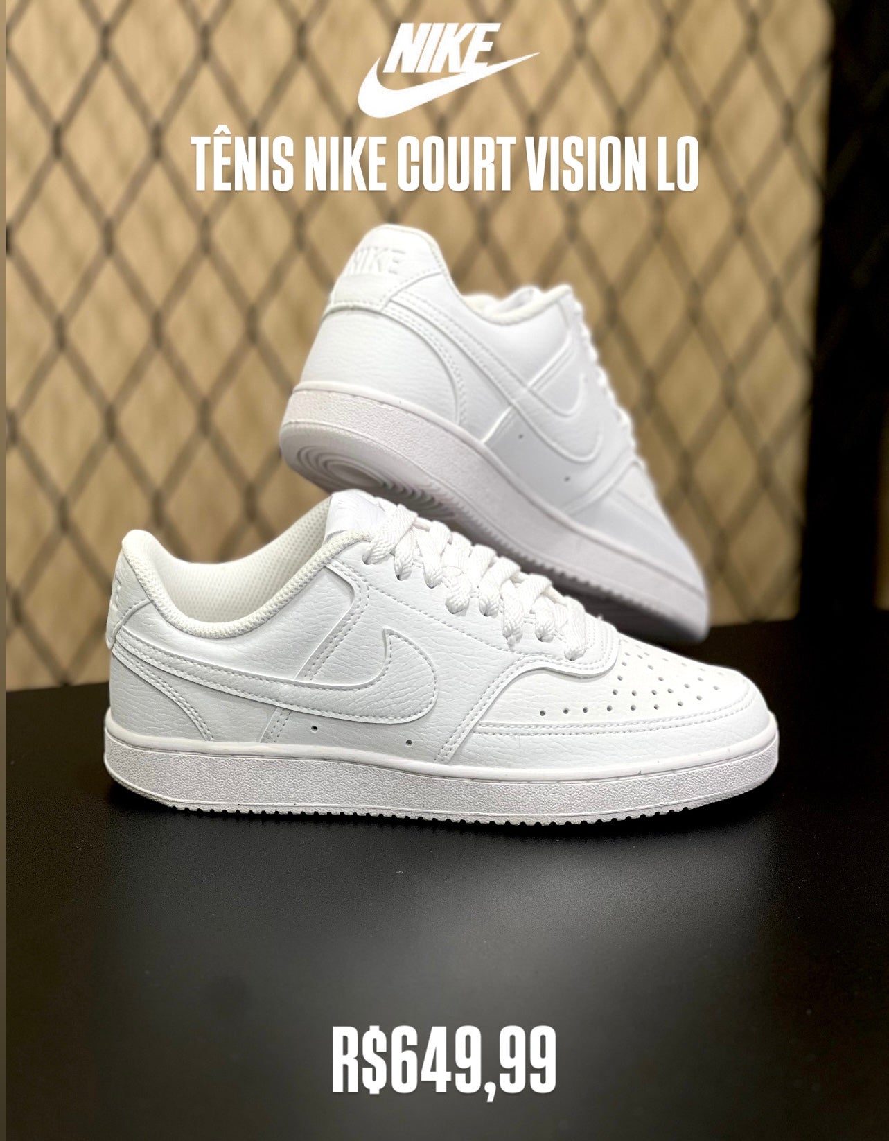 Tenis Nike Court Vision Lo Branco