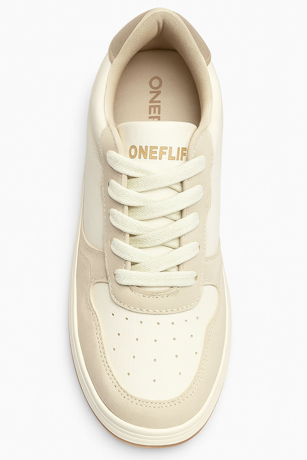 Tênis Feminino SK587 Branco/Níquel Casual Oneflip