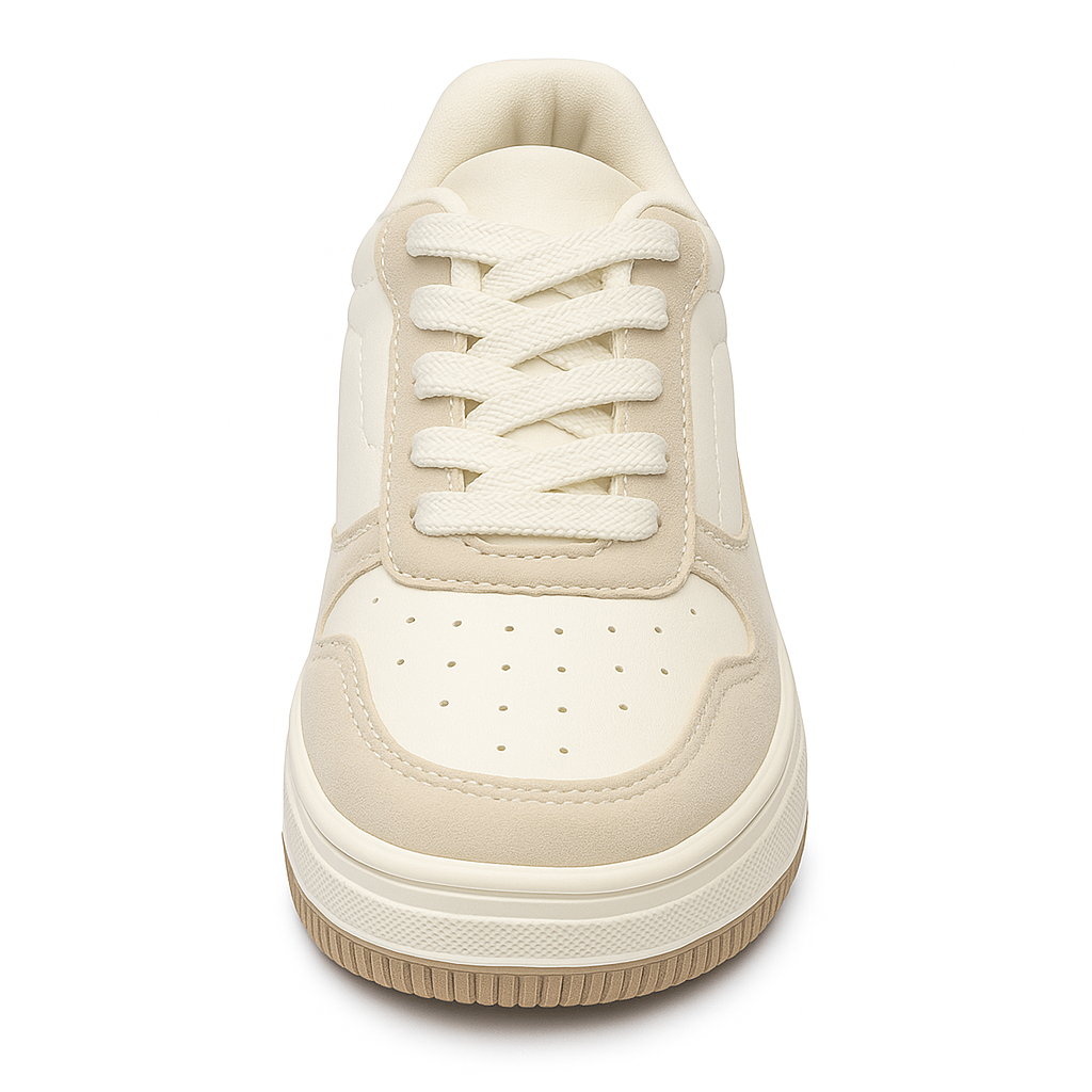 Tênis Feminino SK587 Branco/Níquel Casual Oneflip