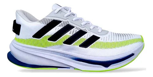 Tênis Host Sprint Branco/Marinho com Detalhes Cítricos