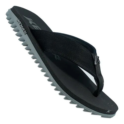 Kenner Kivah DLK-02 Grey/Black – Sandália Masculina Tratorada ( 1300022304-2 )