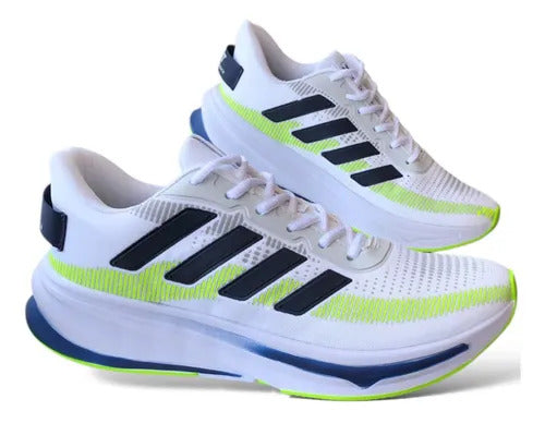 Tênis Host Sprint Branco/Marinho com Detalhes Cítricos