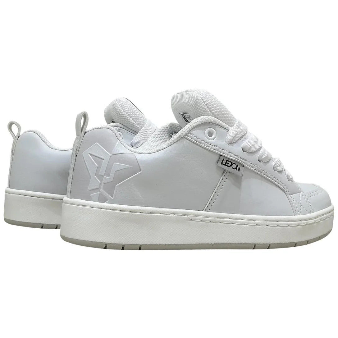 Tênis Lejon LJSC0006 Branco/Gelo – Casual Premium Minimalista