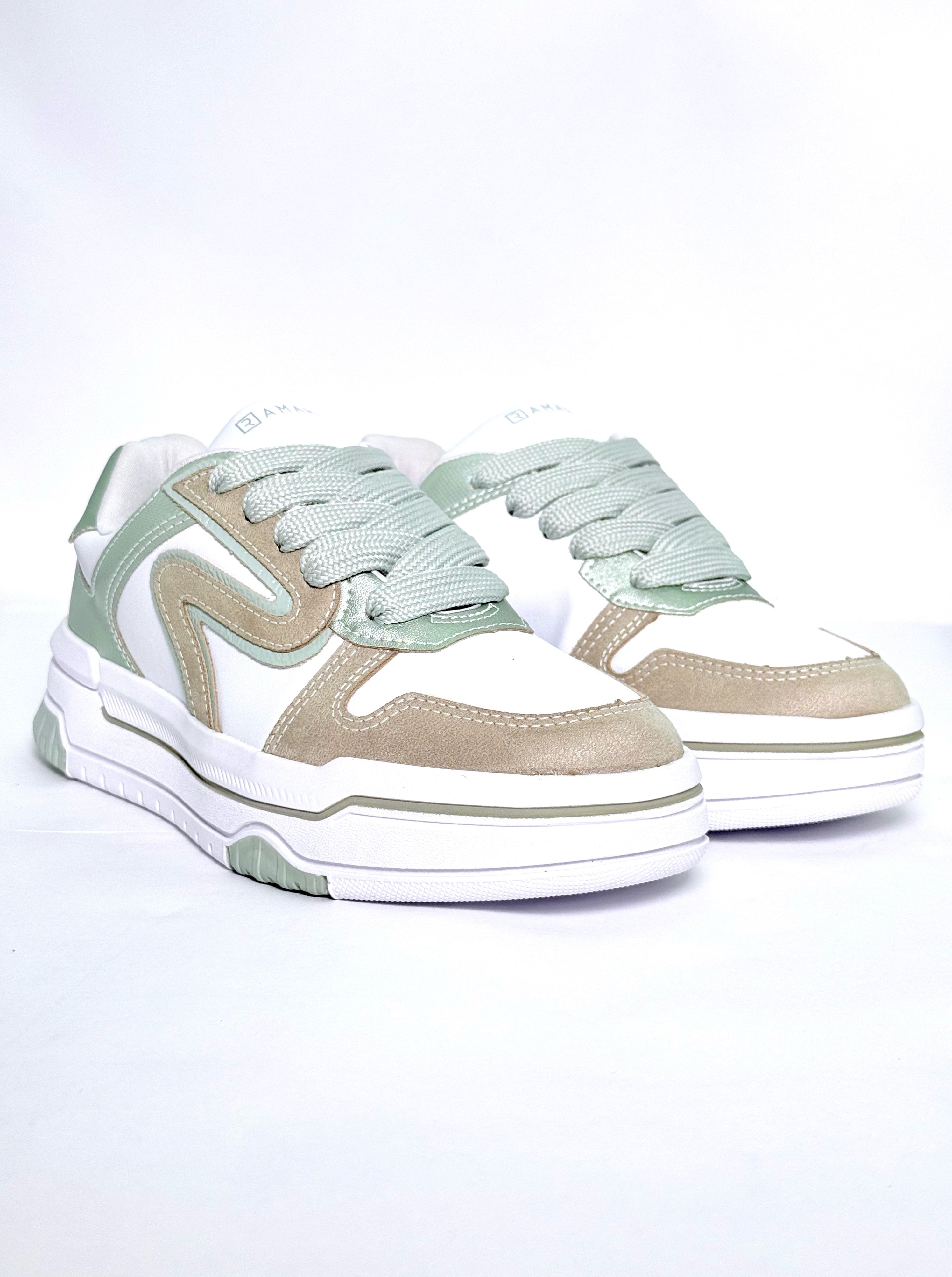 Tênis Casual Branco/Alecrim/Gelo Ramarim 2594103-1