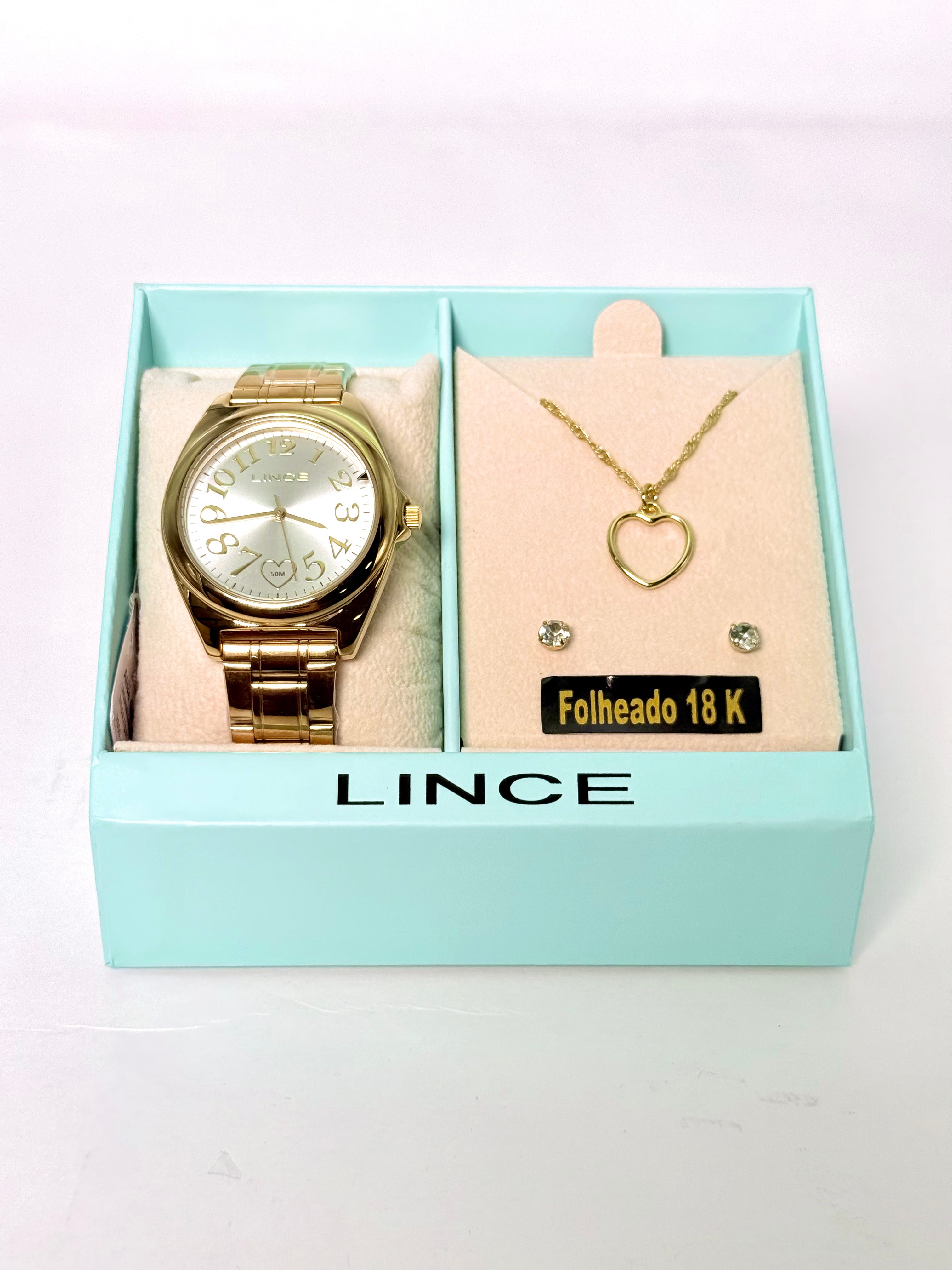 Relógio Lince Feminino Analógico LRGM051L38 Dourado