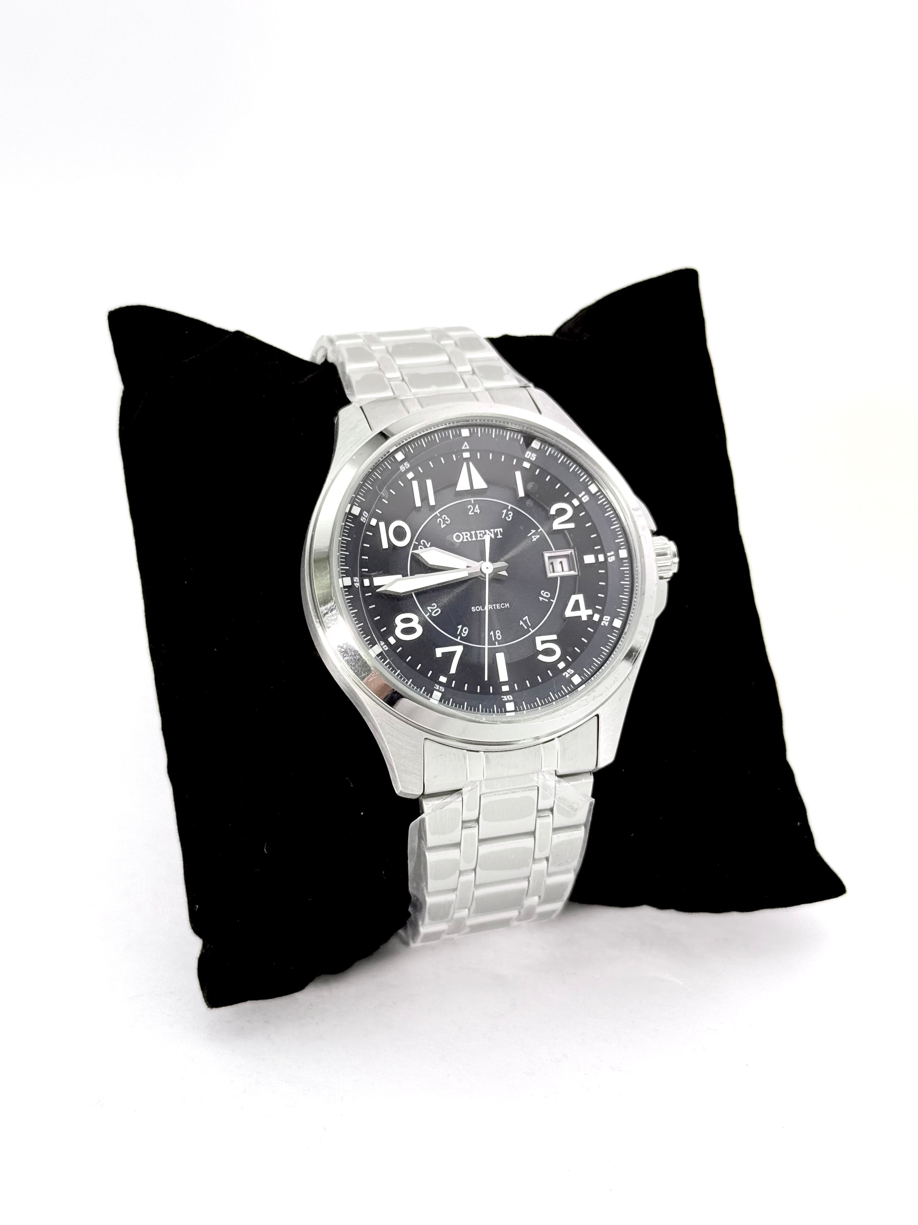 Relógio Orient Masculino – Solartech com Aço Inox
