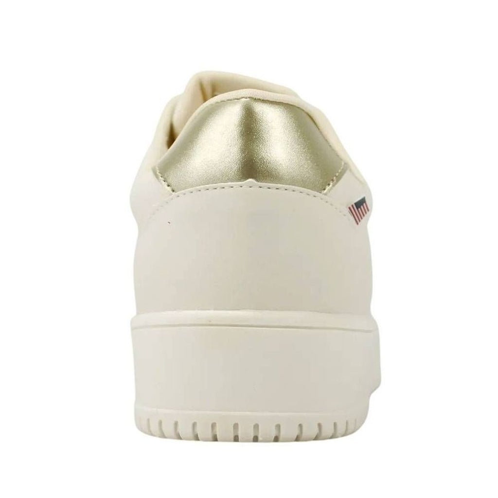 Tênis Ecko ECATL03 Off White com Detalhes Dourados – Casual Premium