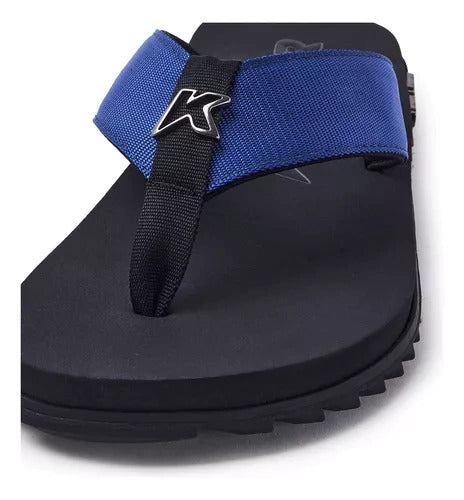Kenner Kivah DLK-05 Black/Blue – Sandália Masculina Tratorada