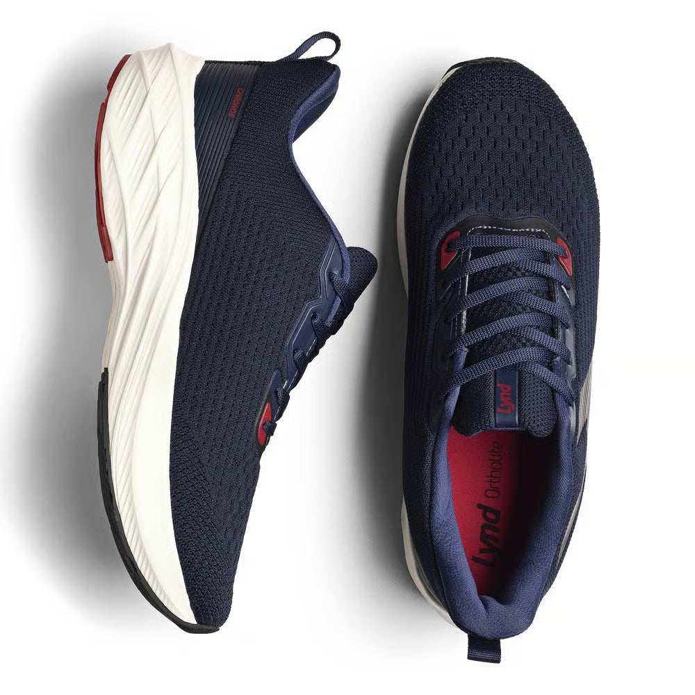 Tênis Lynd Chronos Marinho/Vermelho – Conforto & Performance