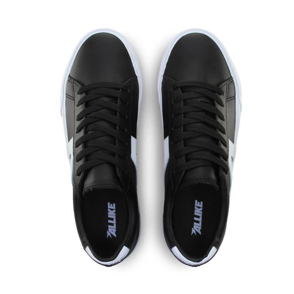Tênis Allike Casual ALVU0001 Preto/Branco