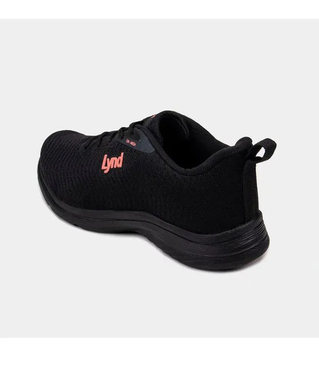 Tênis Lynd On-Mesh Preto/Coral – Conforto e Performance