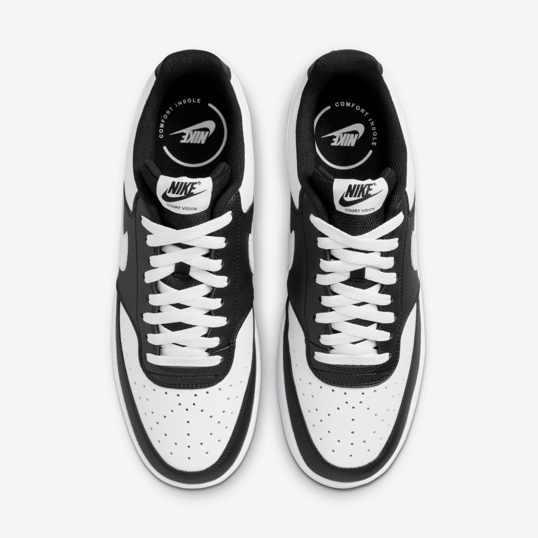 Tênis Nike Court Vision Low – Preto/Branco