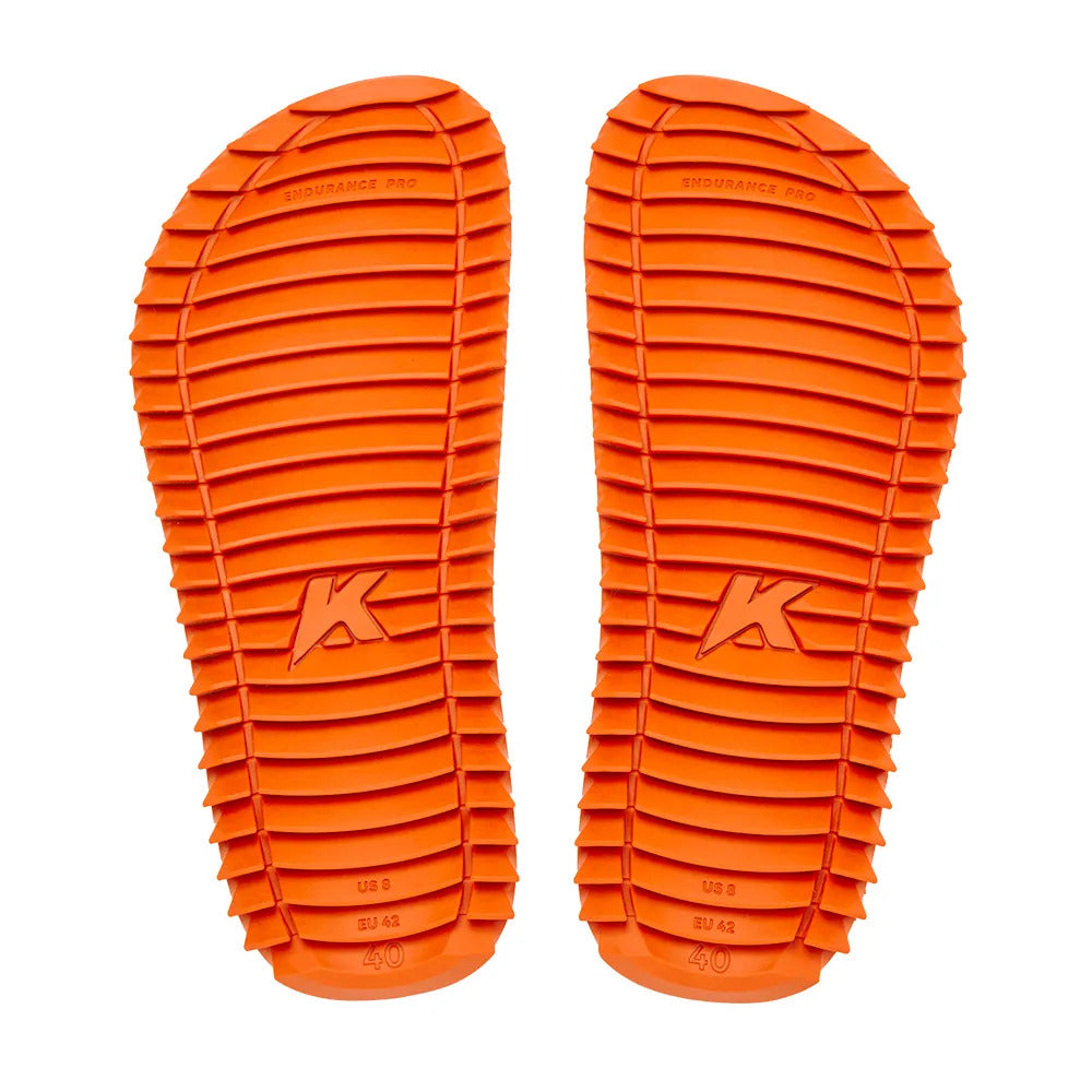 Kenner Kivah Full Force DKD-04 – Sandália Masculina Preto com Solado Laranja