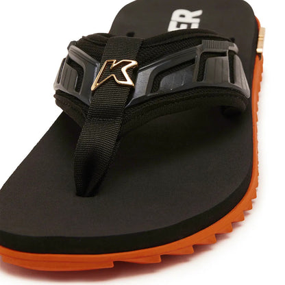 Kenner Kivah Full Force- Preto/Laranja  – Sandália Masculina