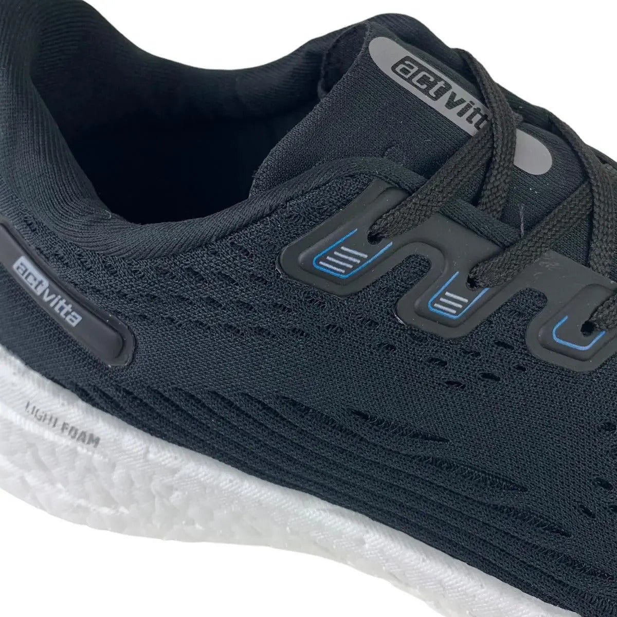 Actvitta Light Foam Black & White – Tênis Masculino de Caminhada e Corrida
