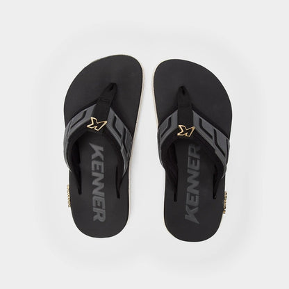 Kenner Kivah Full Force – Sandália Masculina Branco/Preto/Grafite
