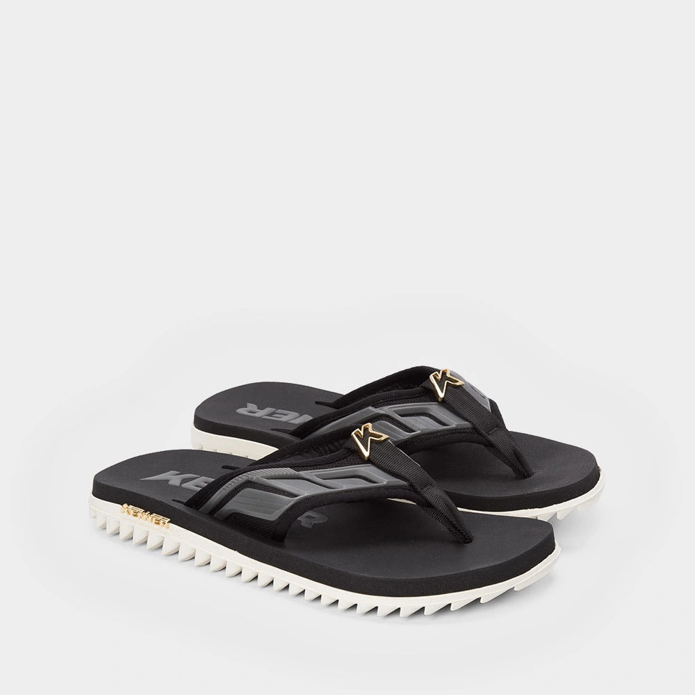 Kenner Kivah Full Force DKD-08 – Sandália Masculina Branco/Preto/Grafite