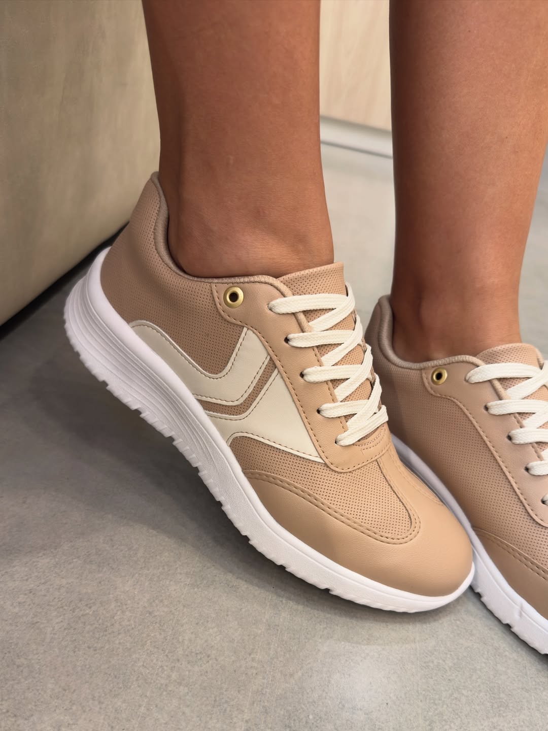 Tênis Napa Turim Gales Casual – Bege/Branco Off