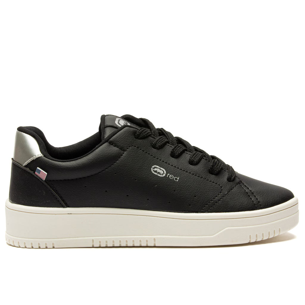 Tênis Ecko ECATL03 PretoPrata – Estilo Clássico e Elegância