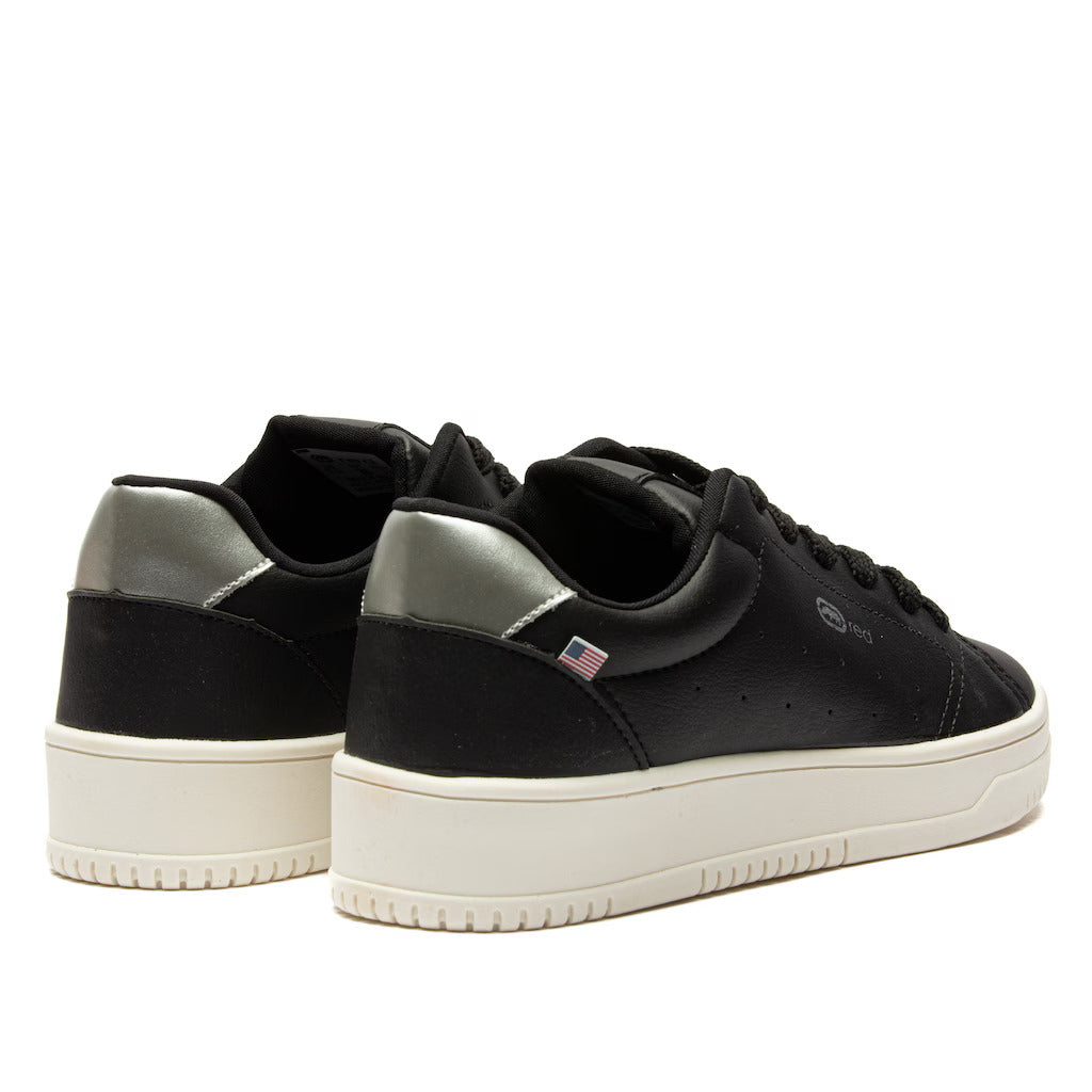 Tênis Ecko ECATL03 PretoPrata – Estilo Clássico e Elegância