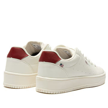 Tênis Ecko ECATL03 BrancoVermelho – Minimalismo com Toque de Estilo