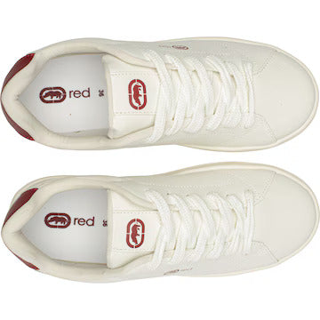 Tênis Ecko ECATL03 BrancoVermelho – Minimalismo com Toque de Estilo
