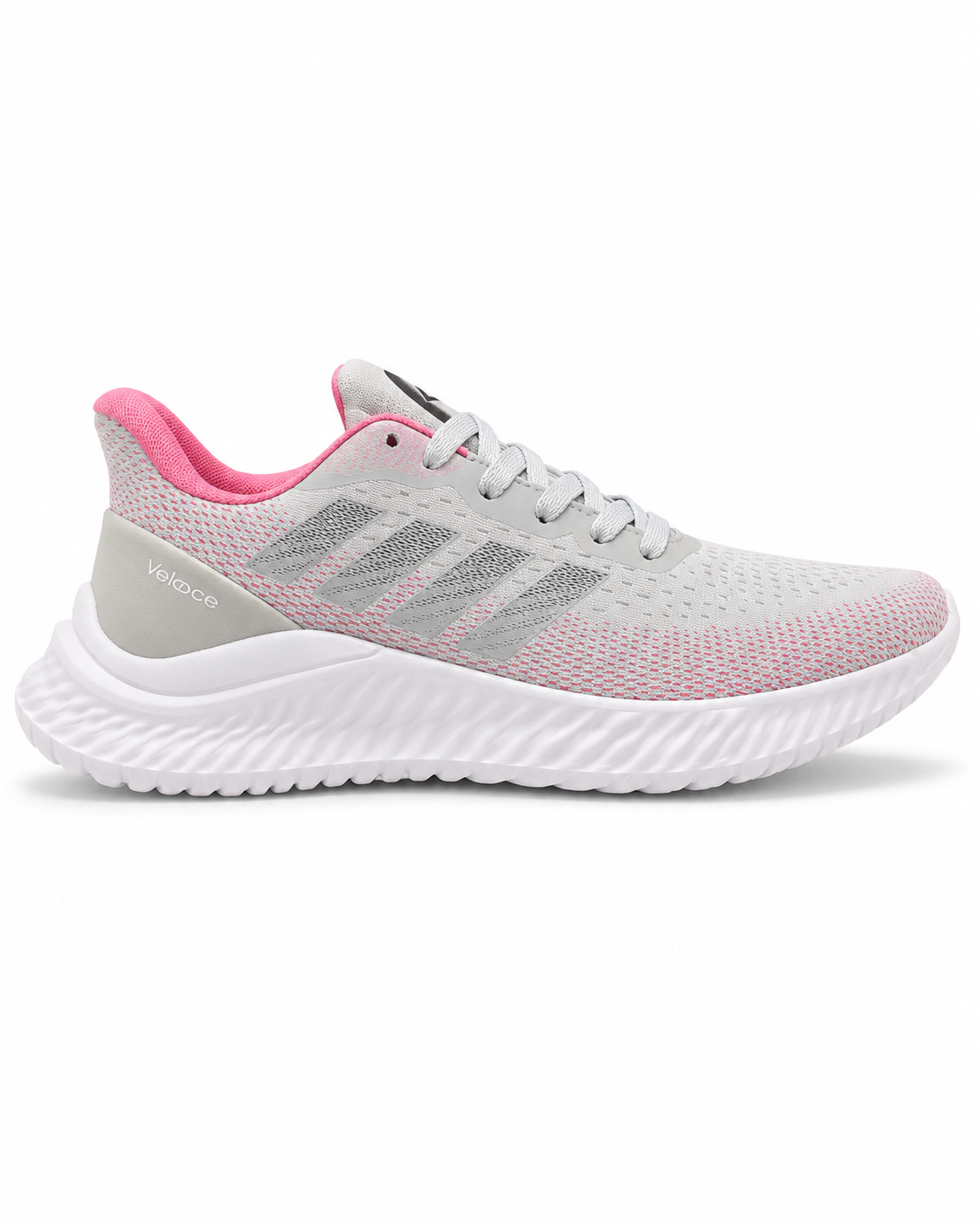 Tênis Feminino Esportivo Veloce Flow Rosa & Branco