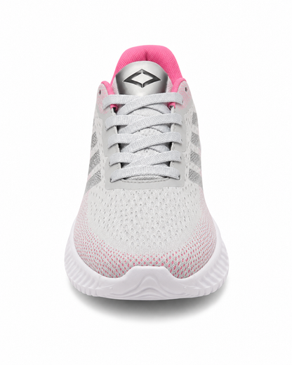 Tênis Feminino Esportivo Veloce Flow Rosa & Branco