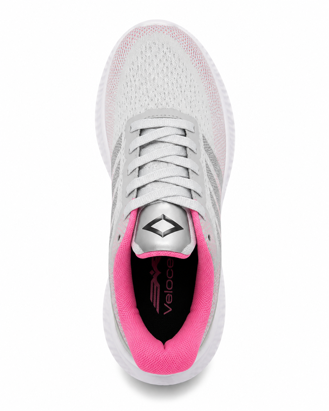 Tênis Feminino Esportivo Veloce Flow Rosa & Branco