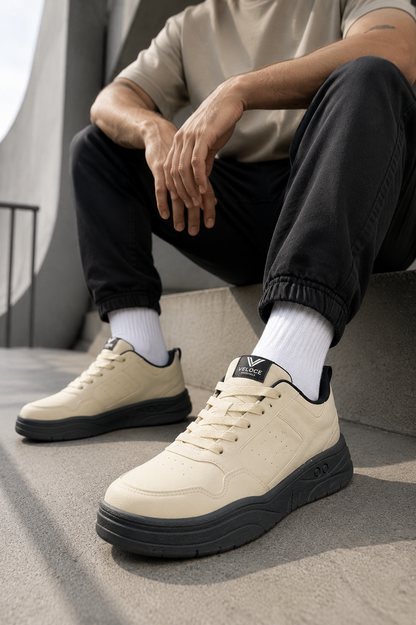 Tênis Casual Masculino Veloce Originals Urban Cream