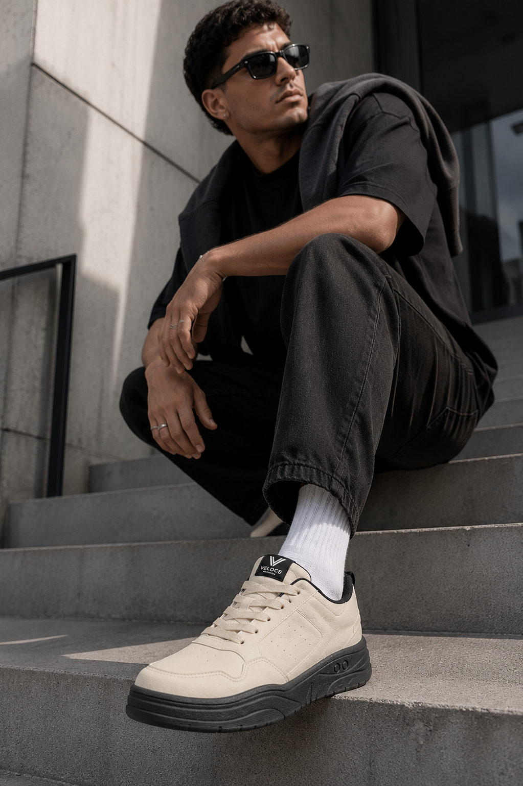Tênis Casual Masculino Veloce Originals Urban Cream