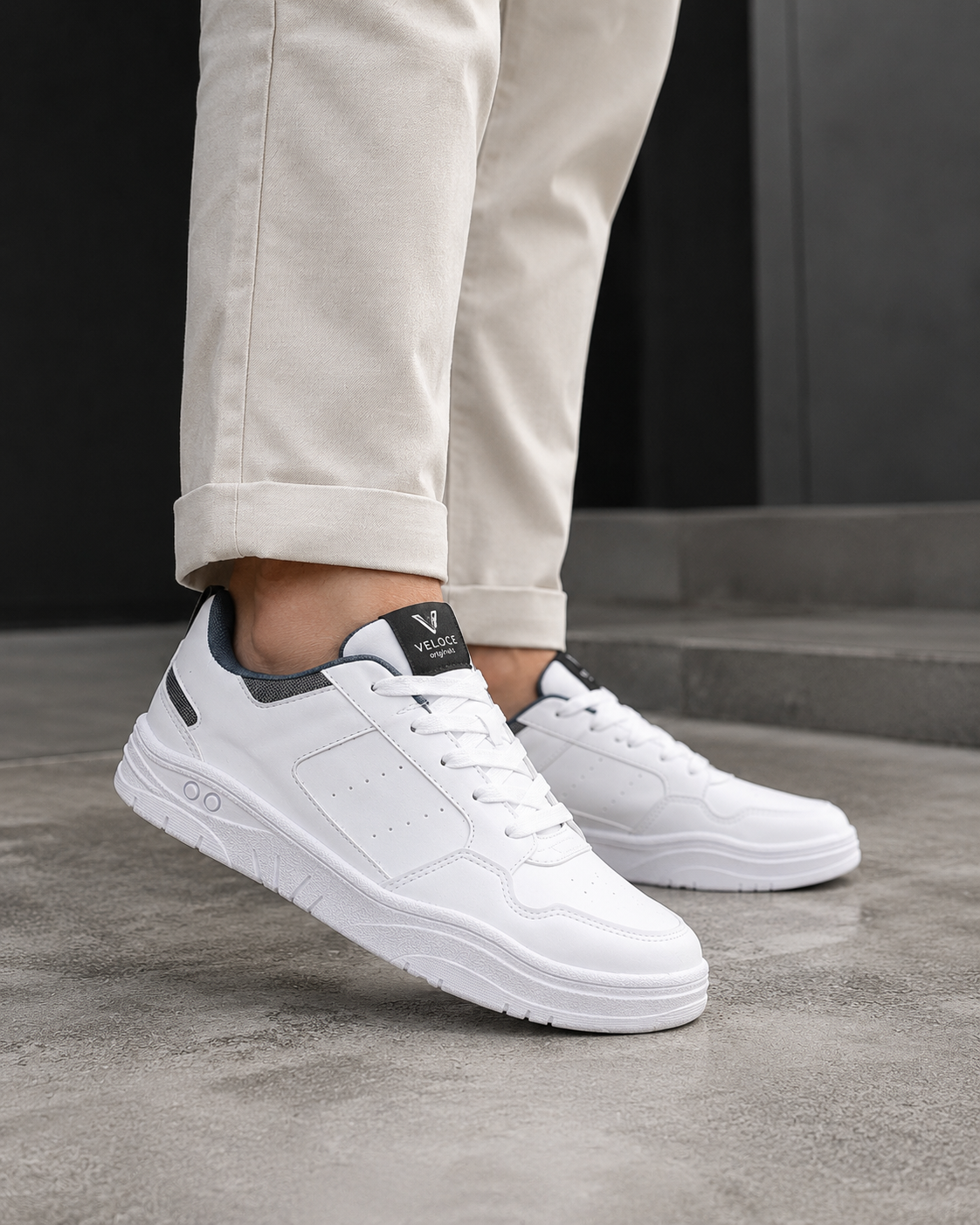 Tênis Casual Masculino Veloce Originals Branco Street