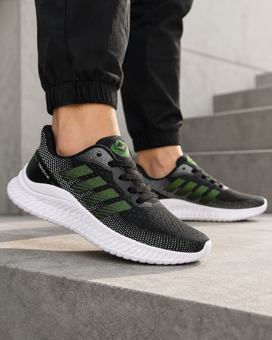 Tênis Casual Masculino Veloce Originals Urban Force Preto Caramelo