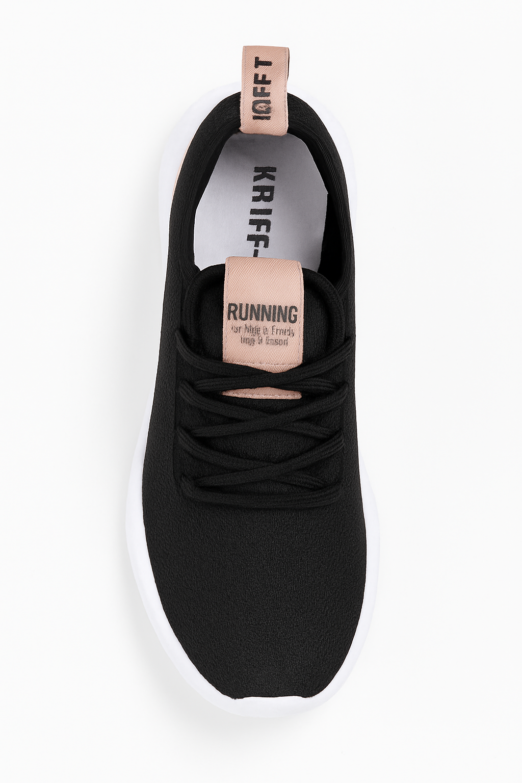 Tênis Feminino JF002 Preto/Rosé Casual Oneflip