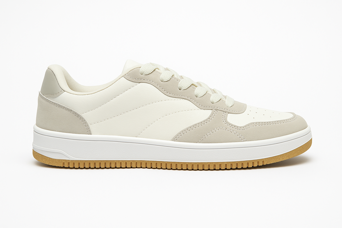 Tênis Feminino EC622 Branco/Níquel Casual Oneflip
