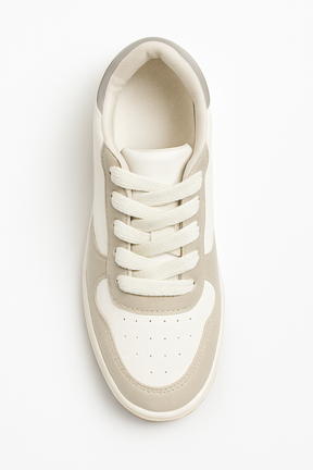 Tênis Feminino EC622 Branco/Níquel Casual Oneflip