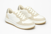 Tênis Feminino EC622 Branco/Níquel Casual Oneflip