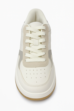 Tênis Feminino EC622 Branco/Níquel Casual Oneflip