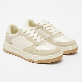Tênis Feminino SK587 Branco/Níquel Casual Oneflip