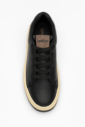 Tênis Feminino Plataforma TF536 Preto Oneflip