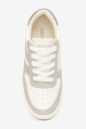 Tênis Feminino EC621 Branco/Cinza Casual Oneflip