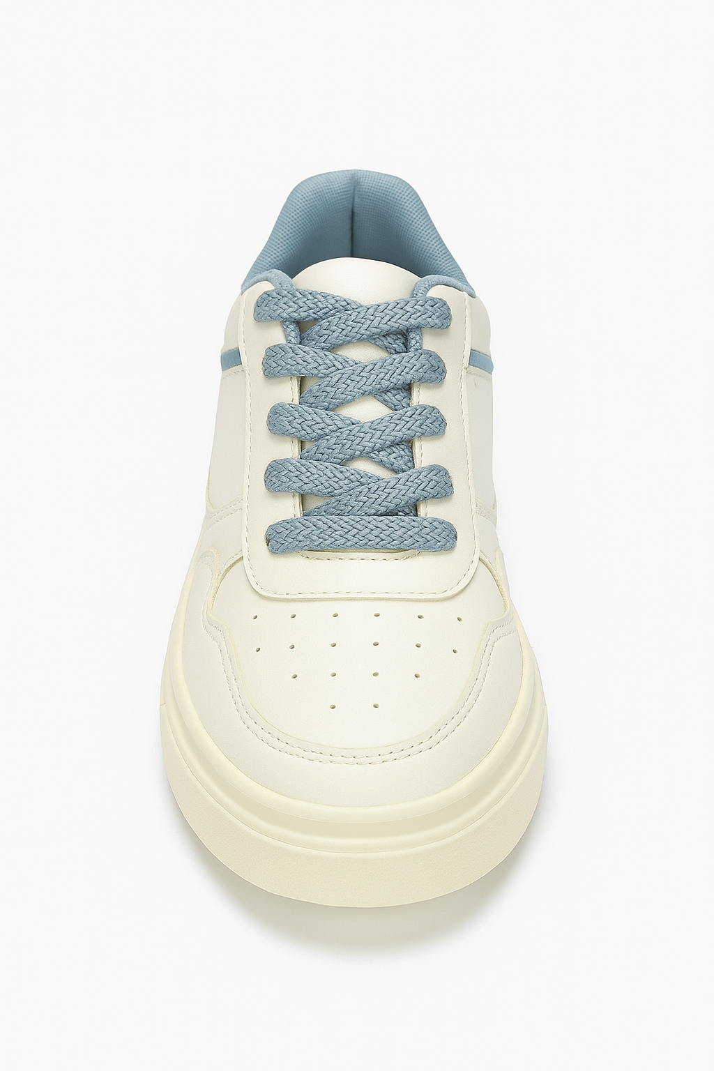 Tênis Feminino Plataforma TR369 Branco/Jeans Oneflip