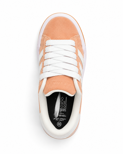 Tênis Feminino Ortotenis Originals Casual Street Peach White