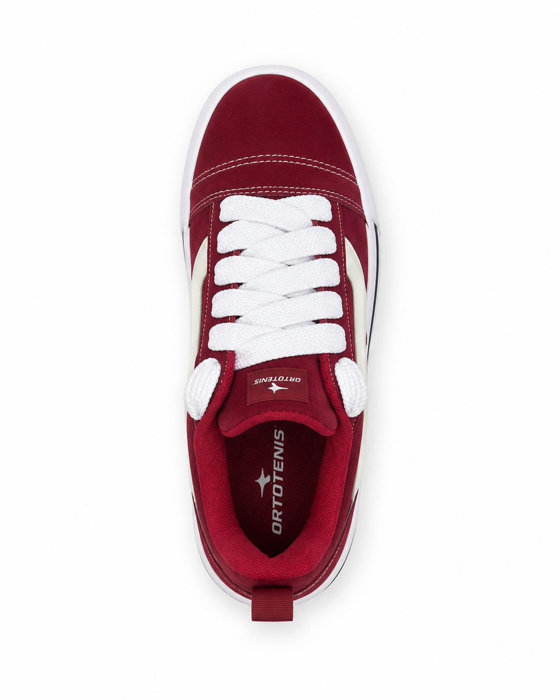 Tênis Ortotênis Casual Street Bordô – Unissex